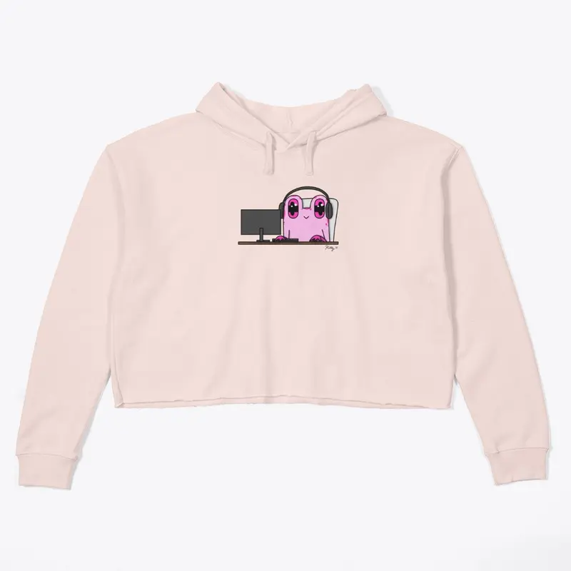 Croak if you're a gamer - Cropped Hoodie